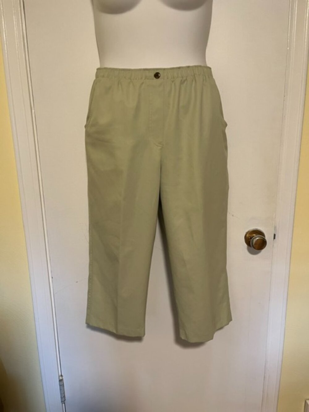 Alia Green Stretchy Comfort Capri Pants - Size 12